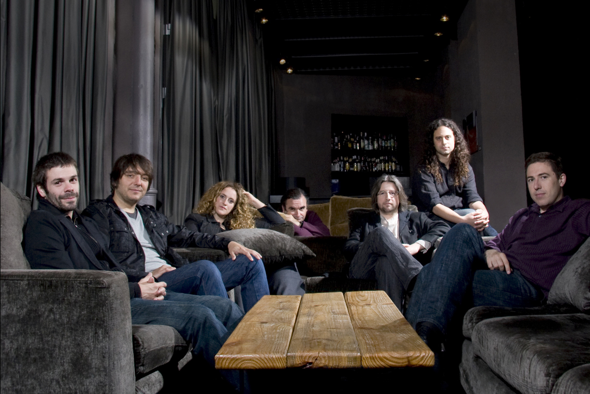 Foto tomada durante las sesiones de grabaci&oacute;n de *Yr a oydo* (2009)