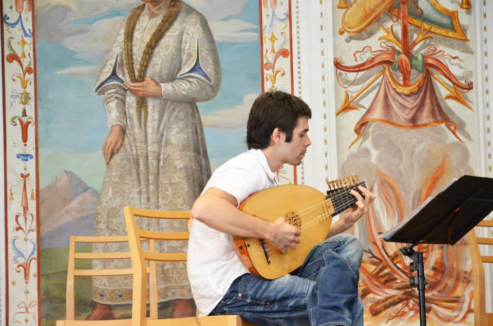 Miguel Rincón. Ensayo en el Festival de Música Antigua de Innsbruck 2013